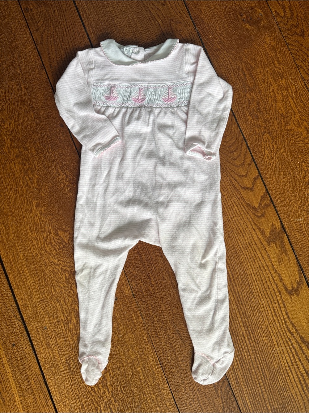 Magnolia Baby smocked footie - 12 mos